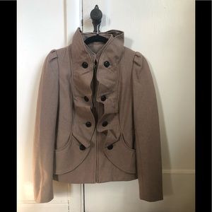 Anthropologie Cream Confection Jacket Sz 2